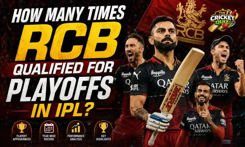 how many times rcb qualified for playoffs